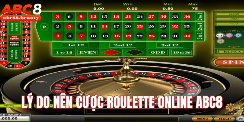 Lý do nên cược game Roulette Online tại ABC8